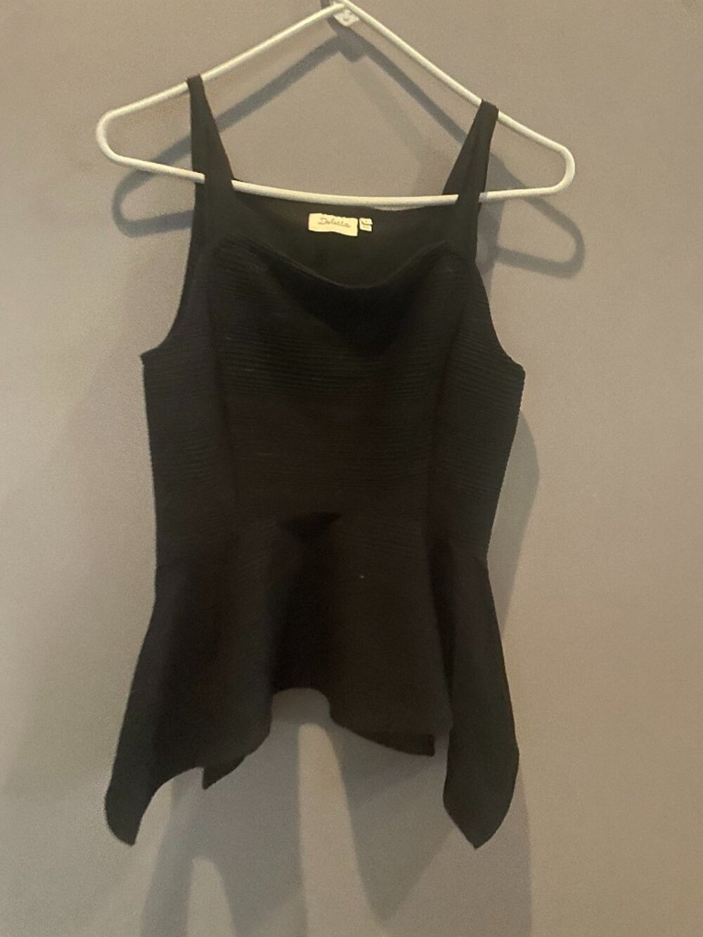 Anthropologie Deletta Sleeveless Peplum Top, M